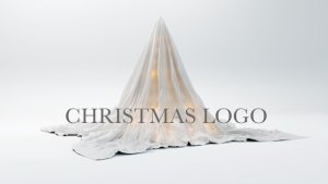 Videohive Christmas logo hidden under a white cloth Logo Stings template preview
