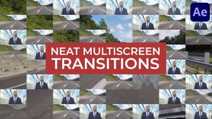 Videohive Neat Multiscreen Transitions for After Effects Elements template preview