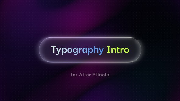 Videohive Typography Intro 59341465 Titles template preview