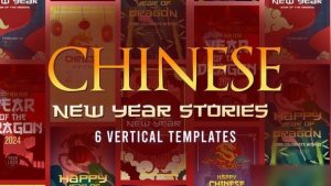 Videohive Chinese New Year Of the Dragon Stories Openers template preview