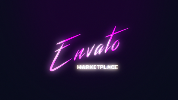 Videohive Retro Future Shining Logo Logo Stings template preview