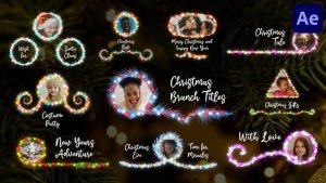 Videohive Christmas Branch Titles And Lower Thirds for After Effects Titles template preview