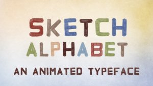 Sketch Alphabet | After Effects Template Video Displays template preview