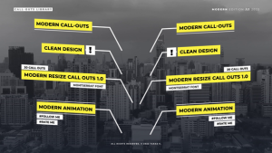 Videohive Modern Call Outs 1.0 | After Effects Titles template preview