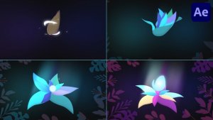Videohive Magic Flower Logo for After Effects Logo Stings template preview