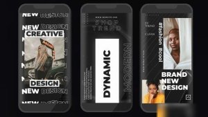 Videohive Dark Instagram Storis Openers template preview