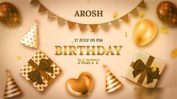 Videohive Happy Birthday Party Openers template preview