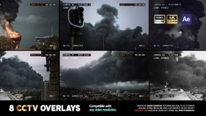 Videohive CCTV Security Camera Overlays Elements template preview