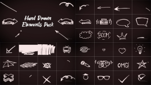 Videohive Hand Drawn Elements Pack 57189729 Elements template preview