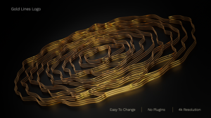 Videohive Gold Lines Logo Logo Stings template preview