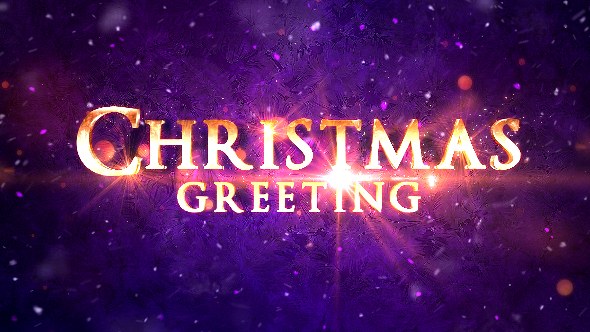 Christmas Greeting Titles Video Displays template preview