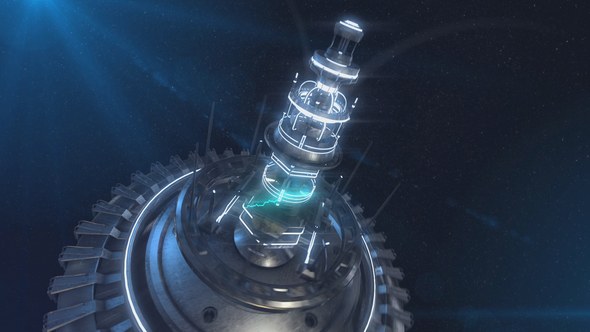 Videohive Space Station Core Logo Reveal Logo Stings template preview