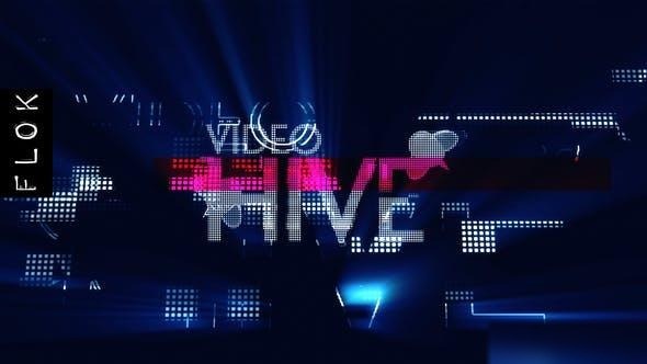 Videohive Shine Glitch Logo Stings template preview