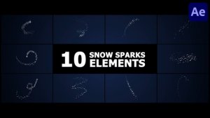 Videohive Snow Sparks Elements | After Effects Elements template preview