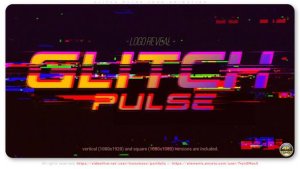 Videohive Glitch Pulse Logo Animation Logo Stings template preview