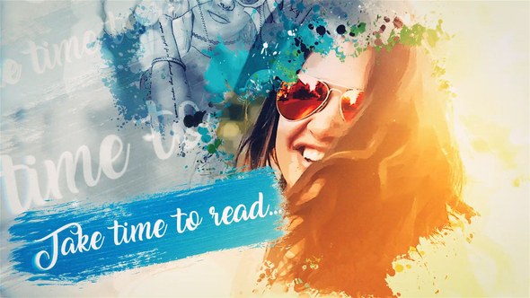 Videohive Water Color Promo Openers template preview