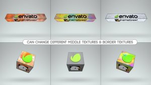 3D Textured Logo Boxes Premiere Pro Premiere Pro template preview