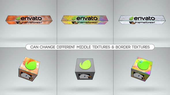 3D Textured Logo Boxes Premiere Pro Premiere Pro template preview
