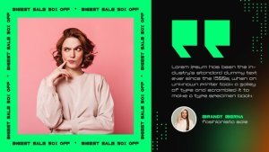 Futuristic Fashion Sale Promo MOGRT Premiere Pro template preview