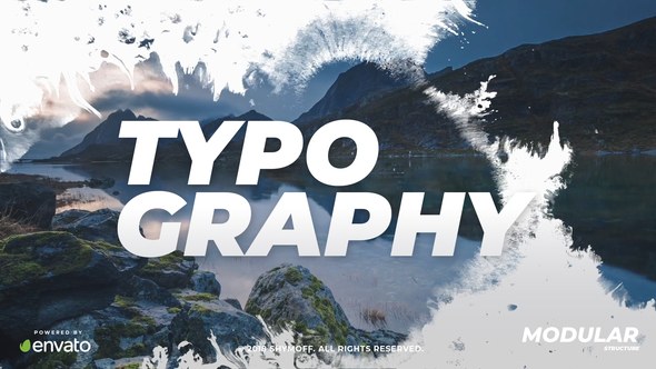 Videohive Ink Typography Openers template preview