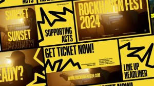 Videohive Rock Music Festival Promo After Effect Template Video Displays template preview