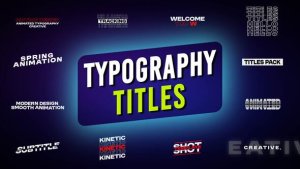 Videohive Typography Titles | After Effects 58655556 Titles template preview