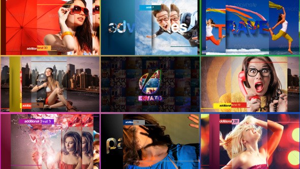 Colors Of Life - Slideshow Video Displays template preview