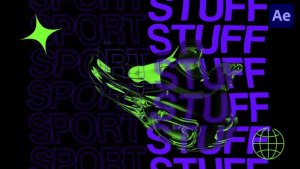 Videohive Sport Stuff Typography Intro Openers template preview