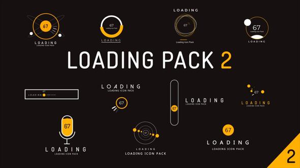 Videohive Loading Icon Pack 2 Elements template preview