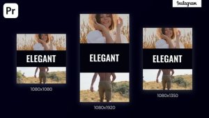 Dynamic Opener | Instagram Premiere Pro template preview