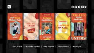 Videohive Autumn Instagram Stories 48461325 Product Promo template preview