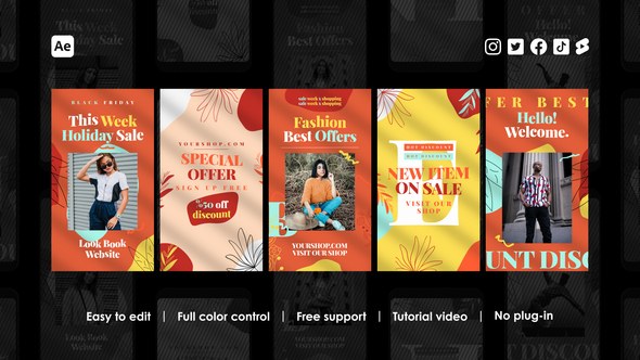 Videohive Autumn Instagram Stories 48461325 Product Promo template preview