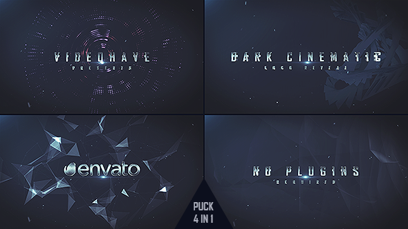 Dark Logo Reveal Video Displays template preview