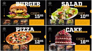 Restaurant Menu - Food Promotion Video Displays template preview