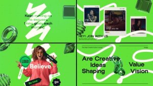 Videohive Creative Minimal Promo вЂ“ Modern Social Media Typography Template with Dynamic Text Animation Openers template preview