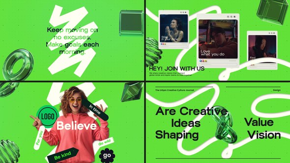 Videohive Creative Minimal Promo вЂ“ Modern Social Media Typography Template with Dynamic Text Animation Openers template preview