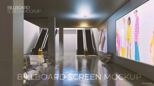 Videohive Subway Billboard Screen Mockup Video Displays template preview