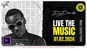 Live Music Fest Promo Premiere Pro template preview