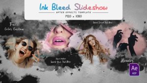 Videohive Ink Bleed Slideshow Video Displays template preview
