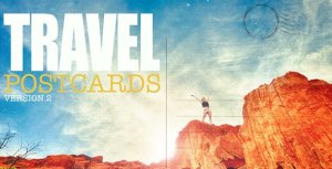 Travel Postcard v2 Video Displays template preview