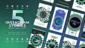 Videohive Instagram Health Lifestyle Fitness Meditation Vertical Stories Product Promo template preview