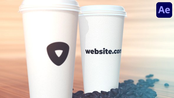 Videohive Coffee Mockup for After Effects Logo Stings template preview