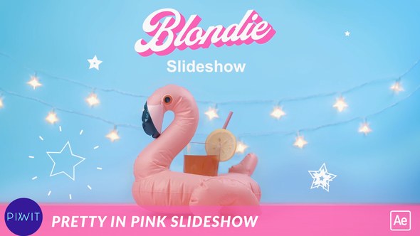 Videohive Pretty in Pink Slideshow Video Displays template preview