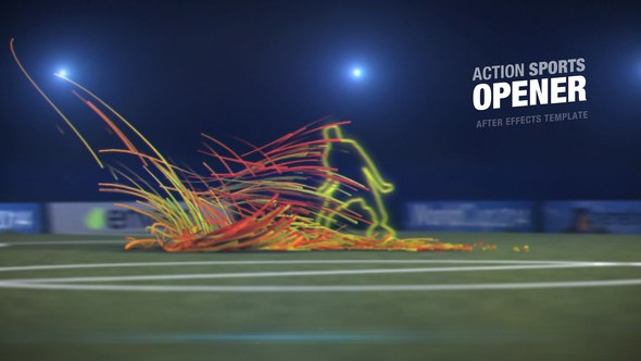 Action Sports Opener Video Displays template preview