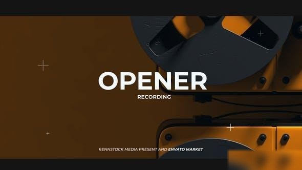 Videohive Recording Opener Openers template preview