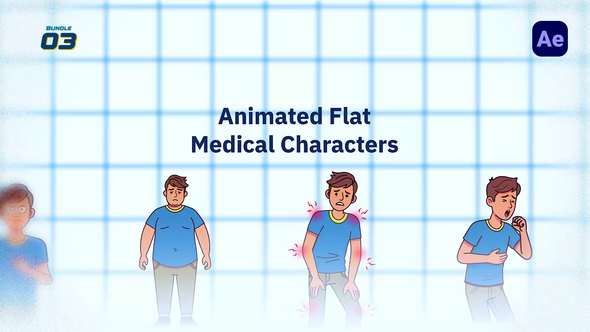Videohive 2D Medical Character Explainer вЂ“ Health Symptoms Animation Pack Elements template preview