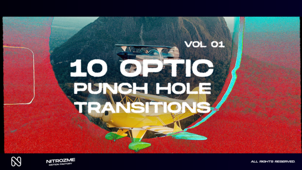 Videohive Punch Hole Optic Transitions Vol. 01 Elements template preview