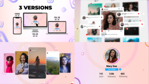Videohive Minimalist Instagram Profile Promo Product Promo template preview