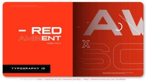 Videohive Red Ambient Titles Intro Titles template preview
