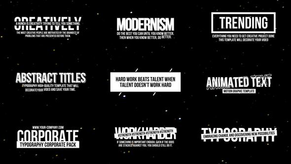 Videohive Animated Text Titles 2.0 | After Effects Titles template preview